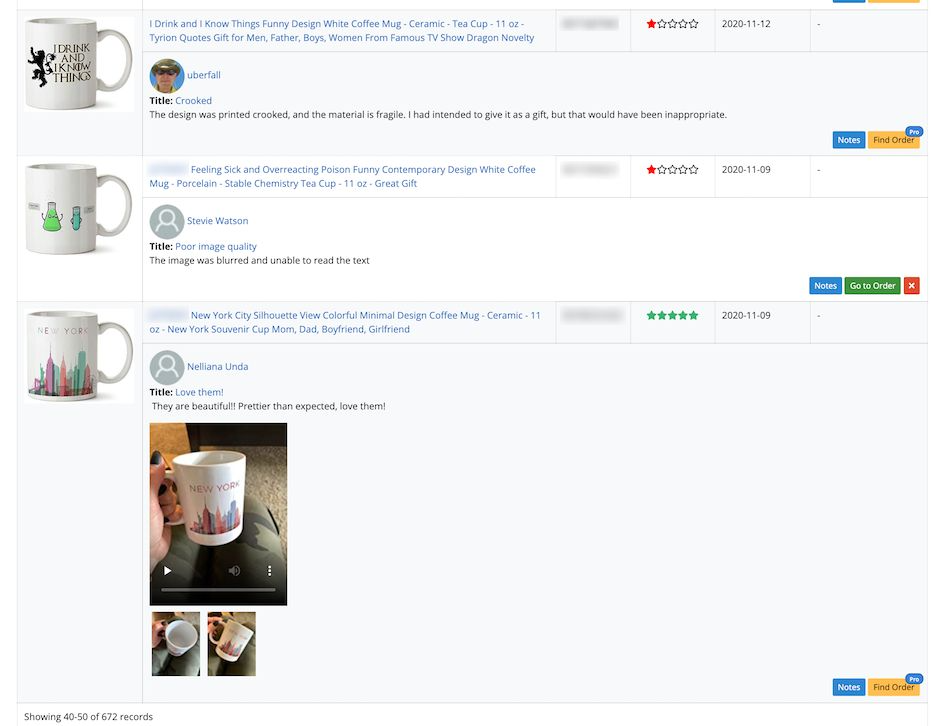 Track All Product Reviews Track All Product Reviews